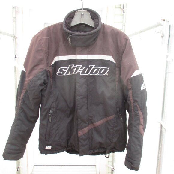 Ski-Doo BRP Jacket Men's Brown & Black Full Zip Snowmobile Insulated Jacket Sz M - Picture 1 of 8